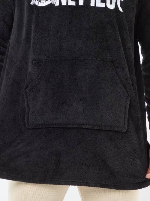 Haut nuit 'One piece' à capuche - Kiabi