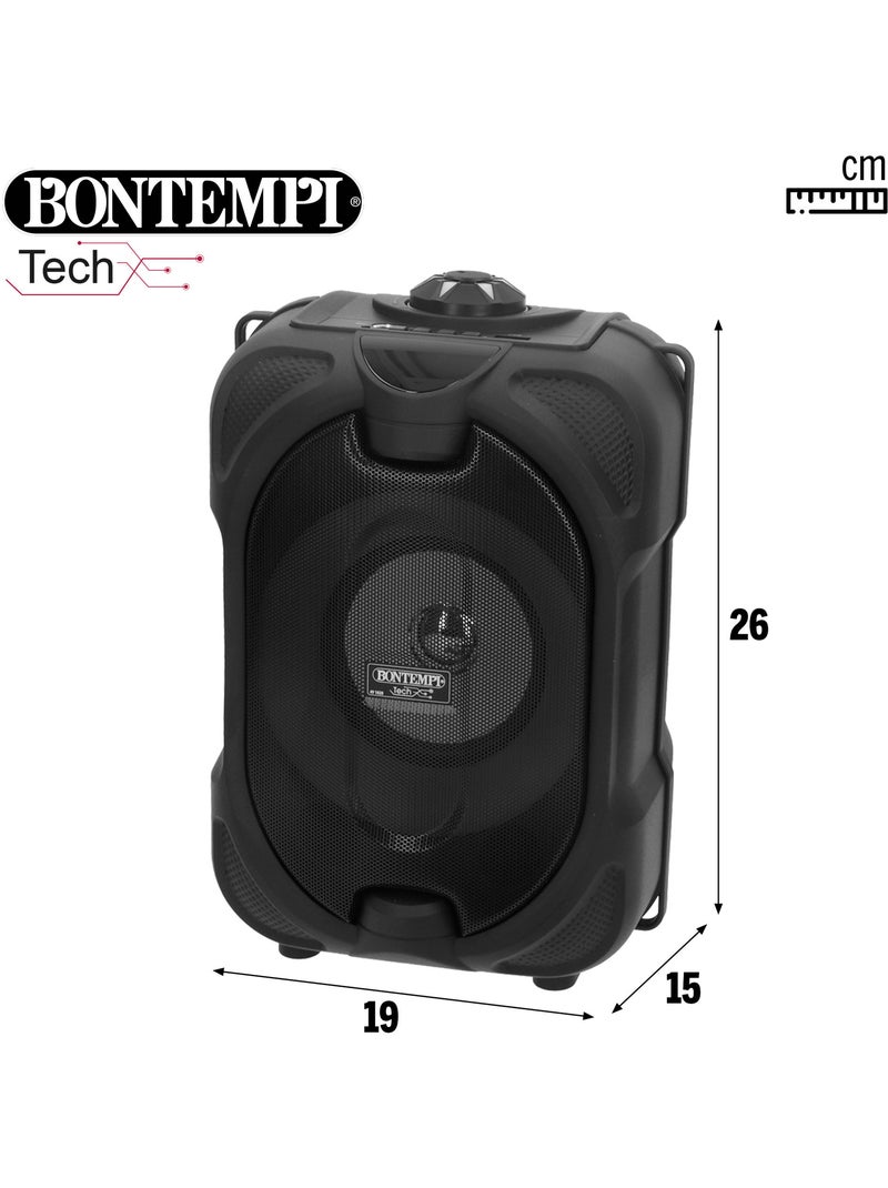 Haut-parleur sans fil avec microphone et lumières 19x15x16 cm bontempi N/A - Kiabi