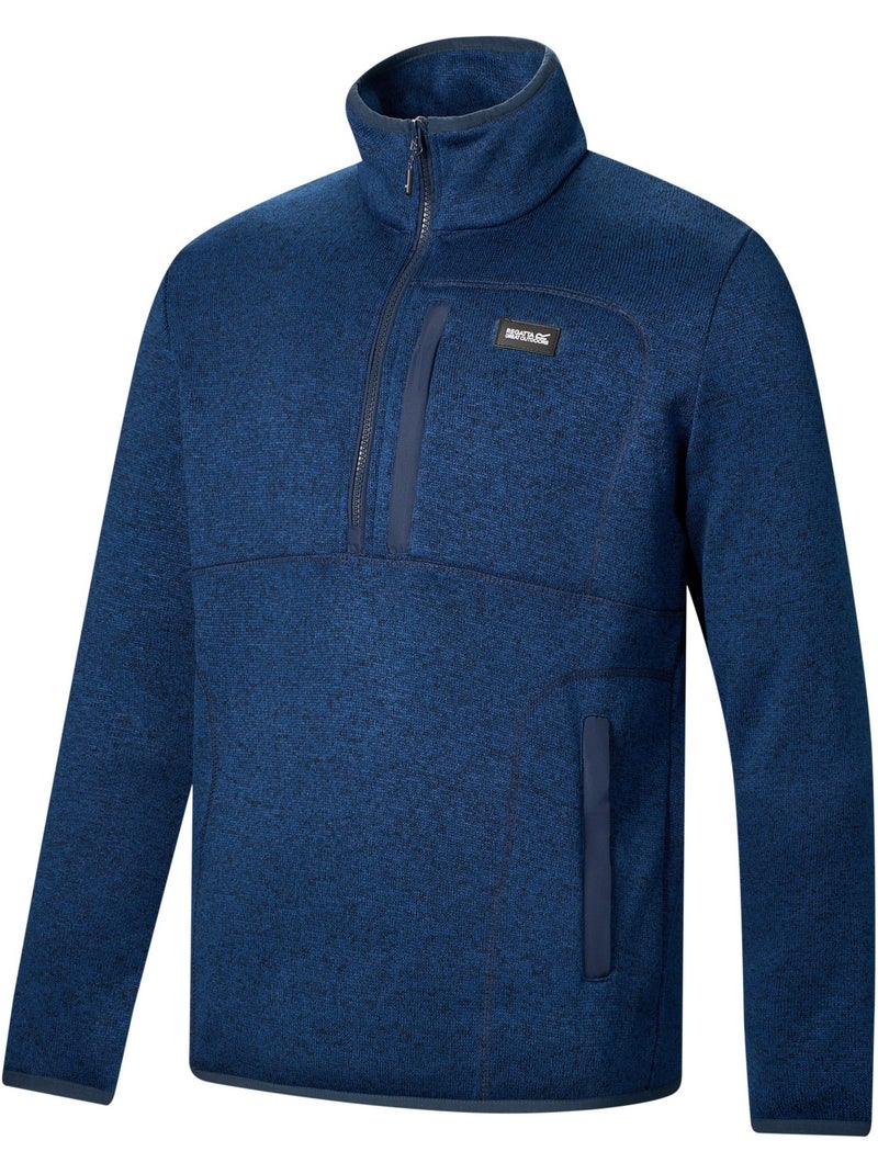 Haut polaire à col montant zippé et poche sur poitrine barlee - regatta Bleu marine - Kiabi