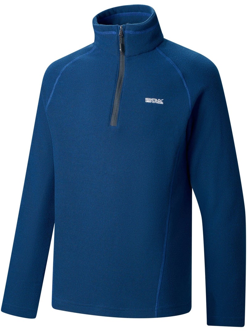 Haut polaire à col montant zippé motif/style alvéolé kenger - regatta Bleu roi - Kiabi