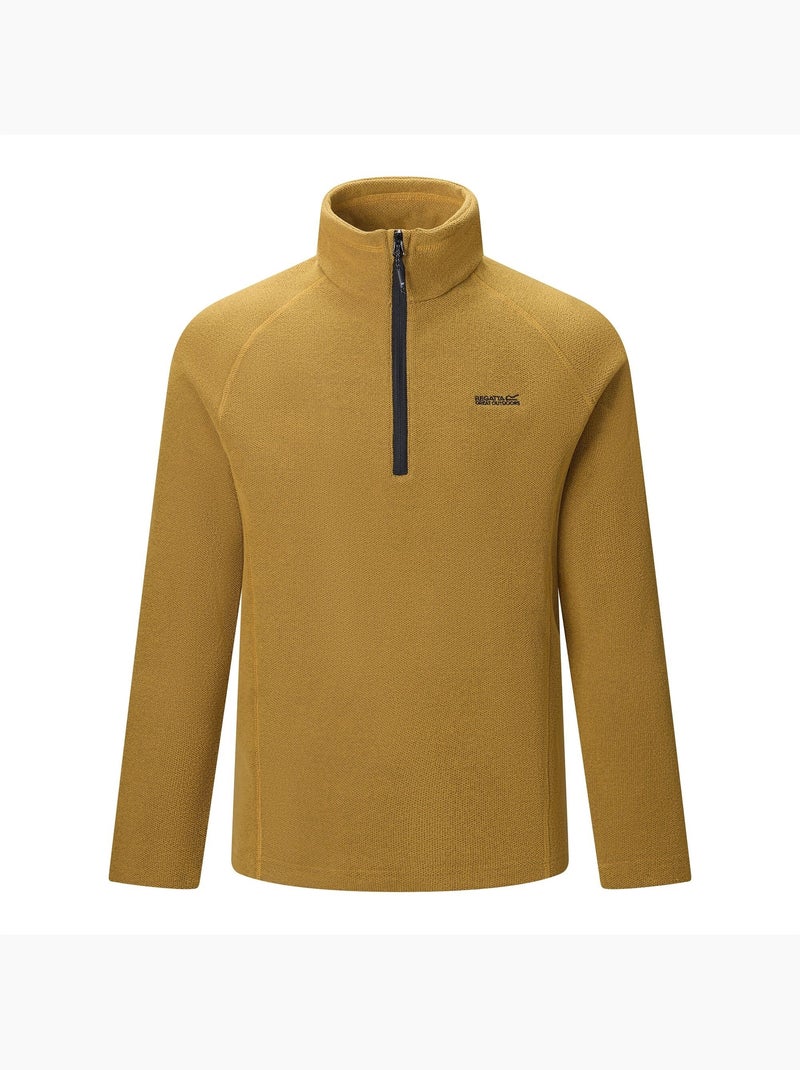 Haut polaire à col montant zippé motif/style alvéolé kenger - regatta Jaune foncé - Kiabi