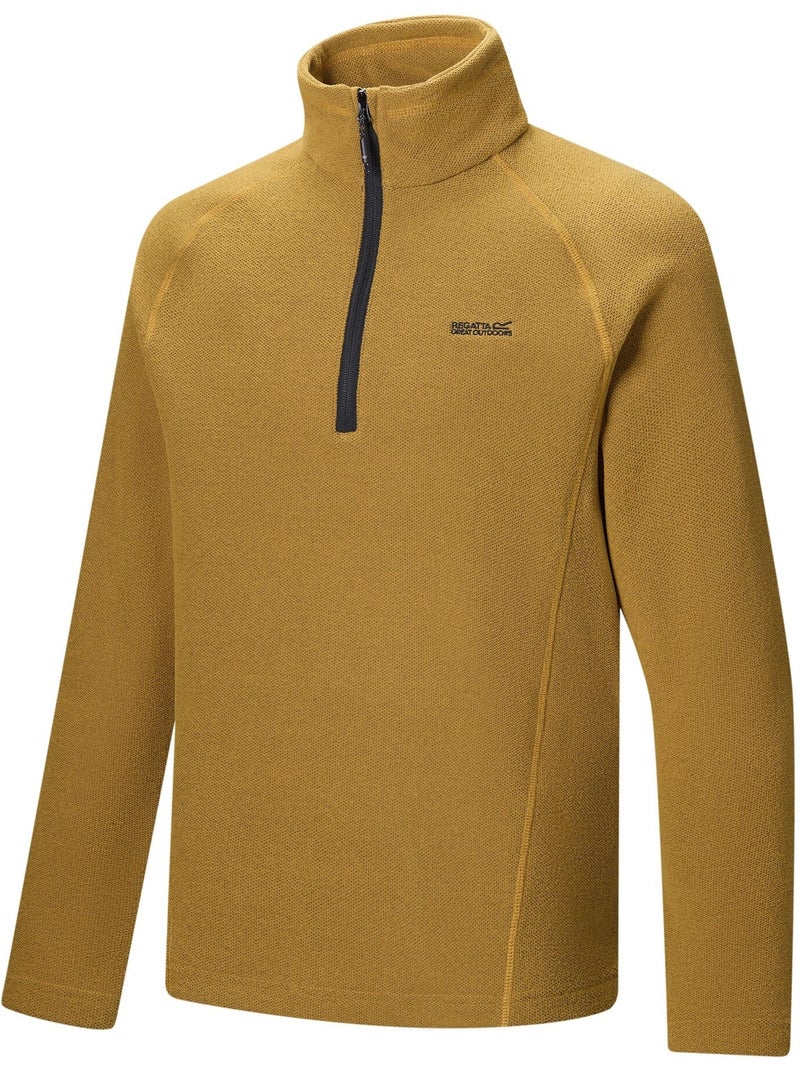 Haut polaire à col montant zippé motif/style alvéolé kenger - regatta Jaune foncé - Kiabi