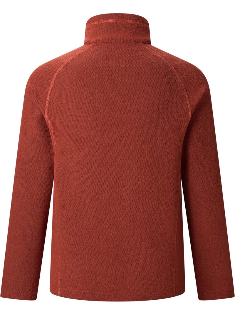 Haut polaire à col montant zippé motif/style alvéolé kenger - regatta Orange/Rouge - Kiabi