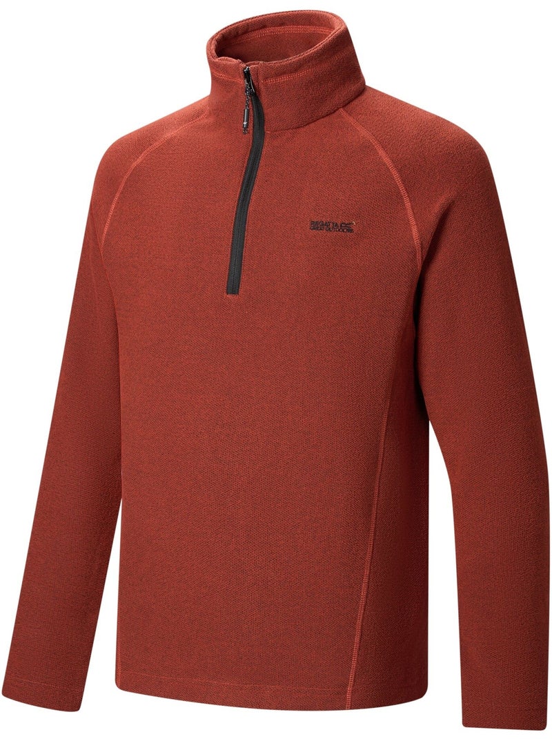 Haut polaire à col montant zippé motif/style alvéolé kenger - regatta Orange/Rouge - Kiabi