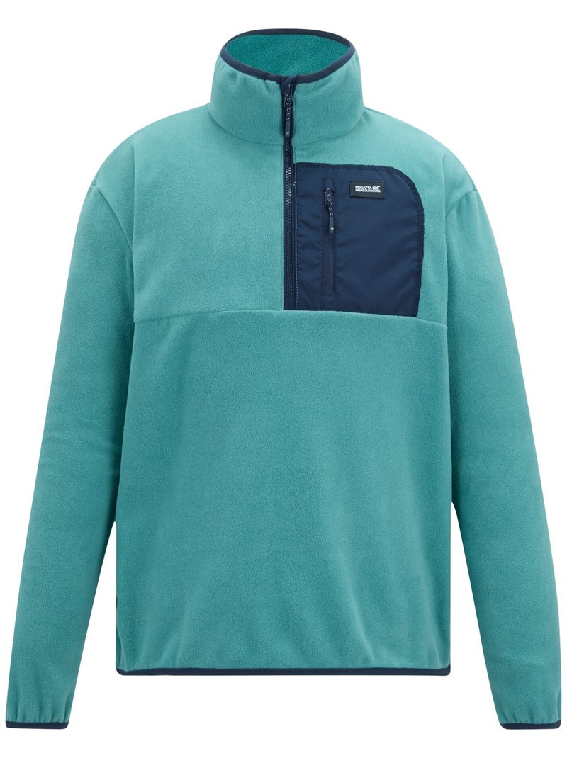Haut polaire à col montant zippé motif/style panneau contrasté frankie - regatta Bleu Bleu - Kiabi