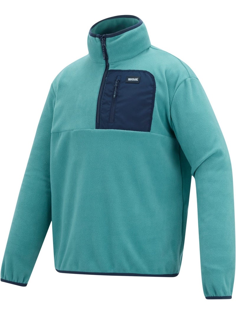 Haut polaire à col montant zippé motif/style panneau contrasté frankie - regatta Bleu Bleu - Kiabi