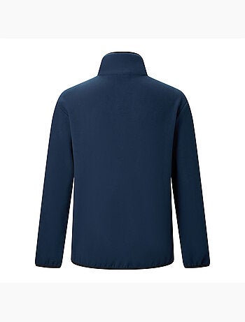 Haut polaire à col montant zippé motif/style panneau contrasté frankie - regatta