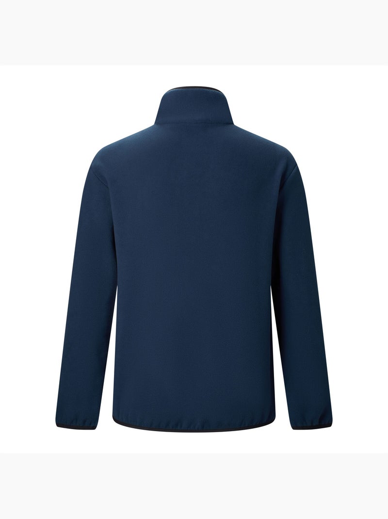 Haut polaire à col montant zippé motif/style panneau contrasté frankie - regatta Bleu marine - Kiabi