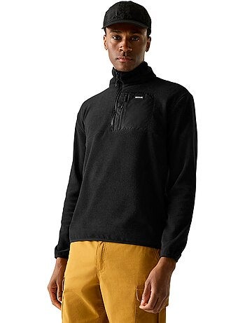 Haut polaire à col montant zippé motif/style panneau contrasté frankie - regatta