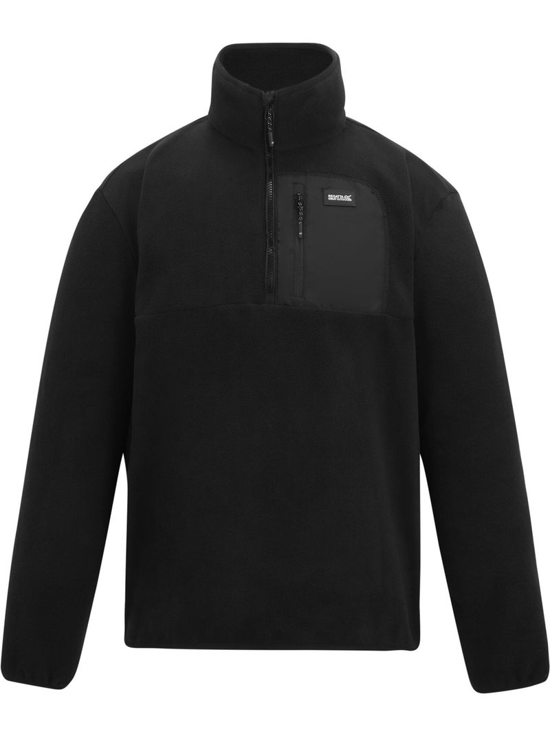 Haut polaire à col montant zippé motif/style panneau contrasté frankie - regatta Noir ébène - Kiabi
