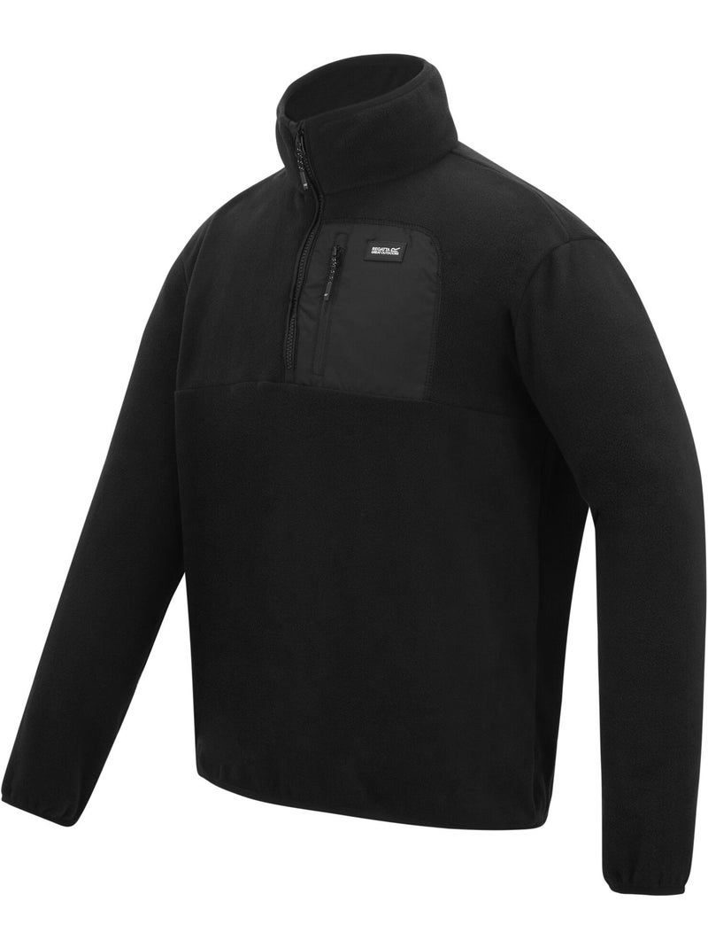 Haut polaire à col montant zippé motif/style panneau contrasté frankie - regatta Noir ébène - Kiabi