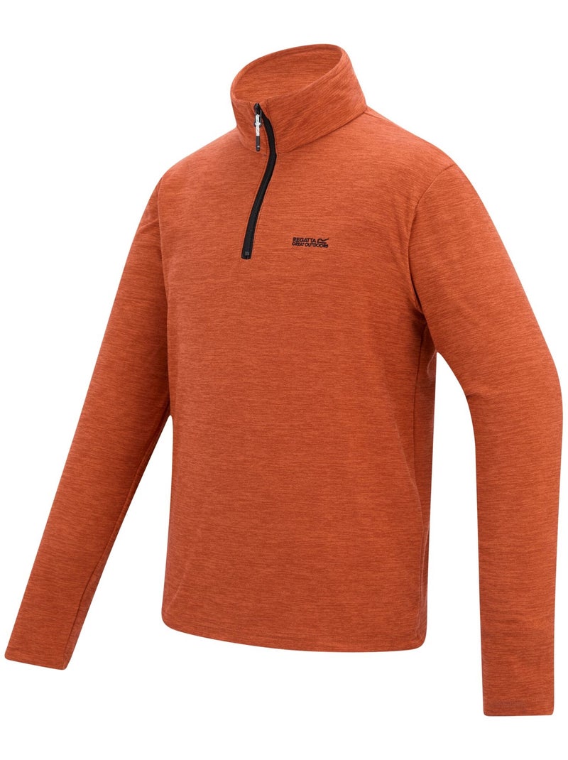 Haut polaire à col montant zippé thompson - regatta Orange/Rouge - Kiabi
