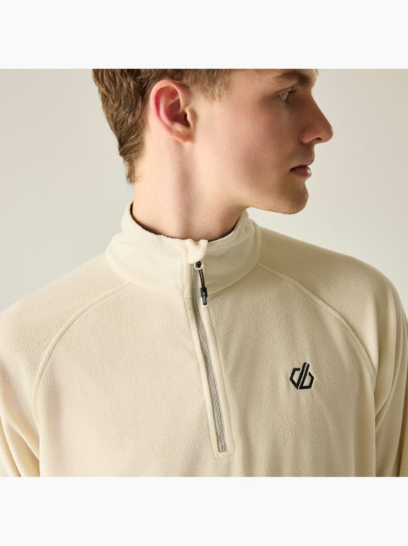Haut polaire uni à col montant zippé freethink - dare 2b Crème - Kiabi