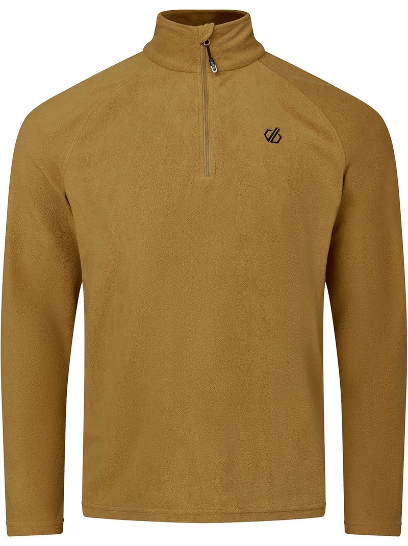 Haut polaire uni à col montant zippé freethink - dare 2b Jaune foncé - Kiabi