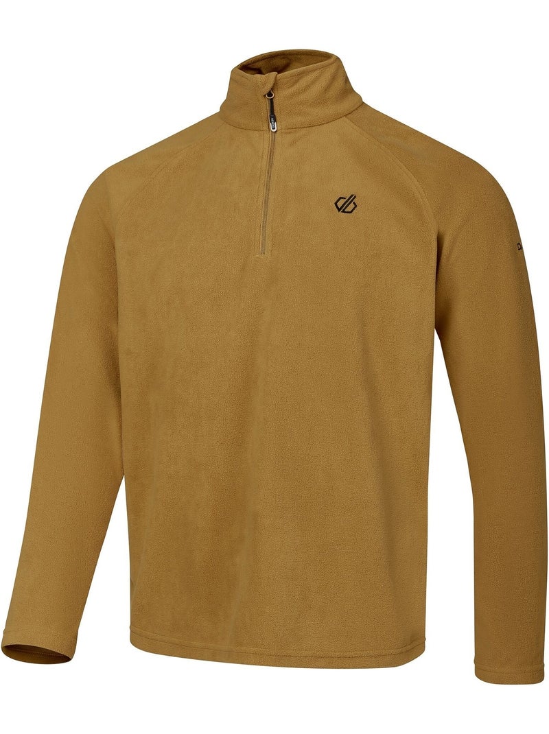 Haut polaire uni à col montant zippé freethink - dare 2b Jaune foncé - Kiabi