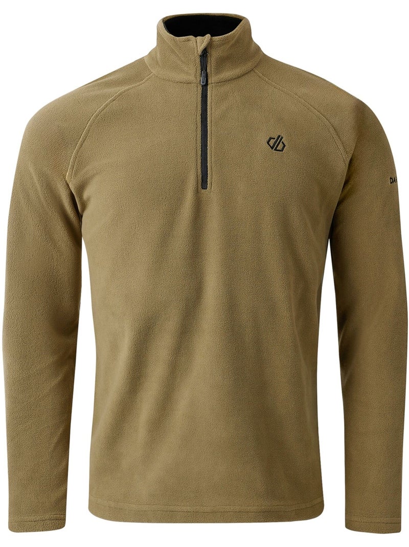 Haut polaire uni à col montant zippé freethink - dare 2b Vert olive - Kiabi