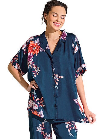 Haut pyjama chemise manches courtes AMARYLLIS