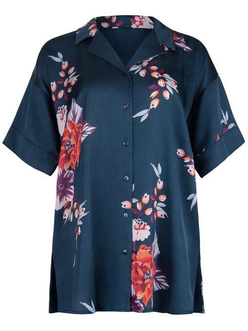 Haut pyjama chemise manches courtes AMARYLLIS - Kiabi