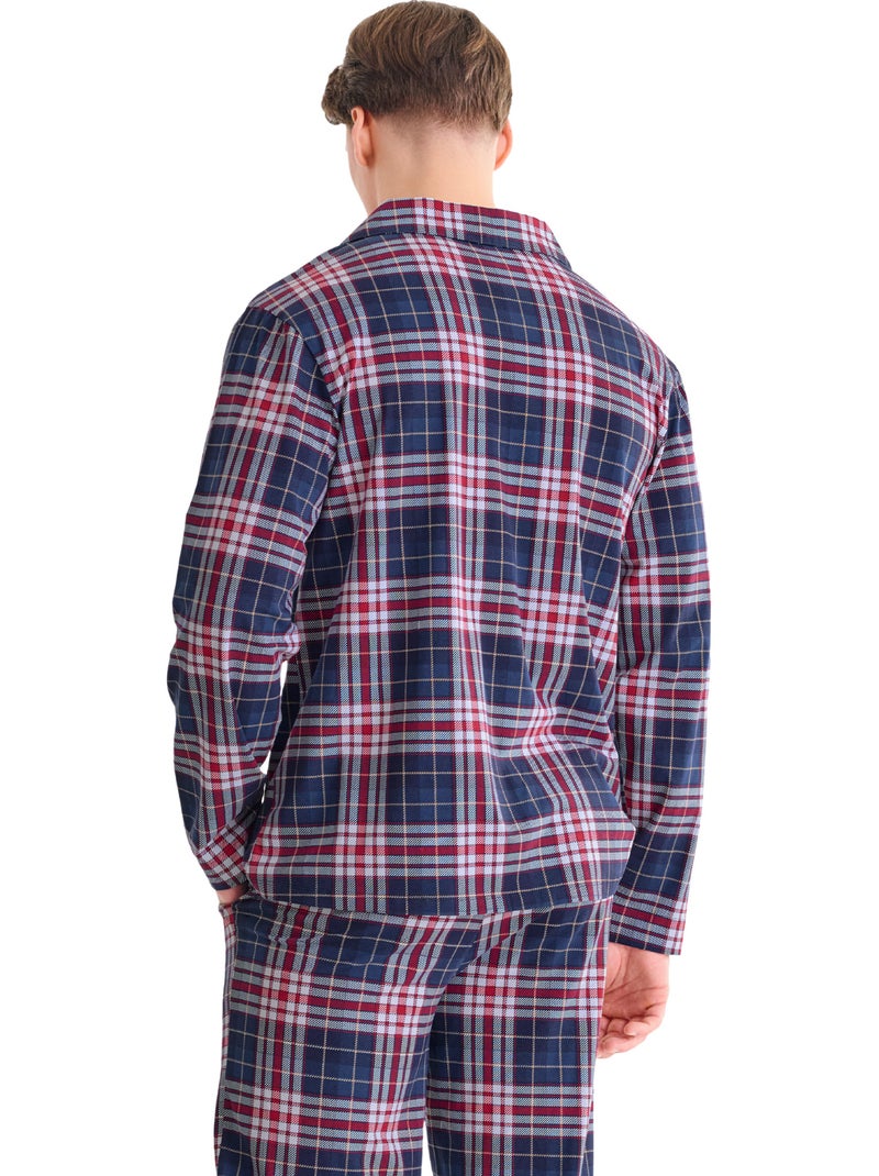 Haut pyjama chemise manches longues cosy nights Multicolore - Kiabi