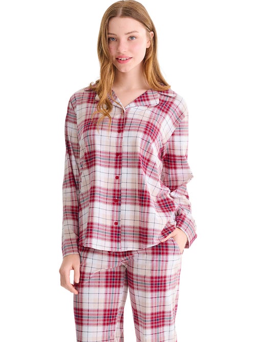 Haut pyjama chemise manches longues cosy nights - Kiabi