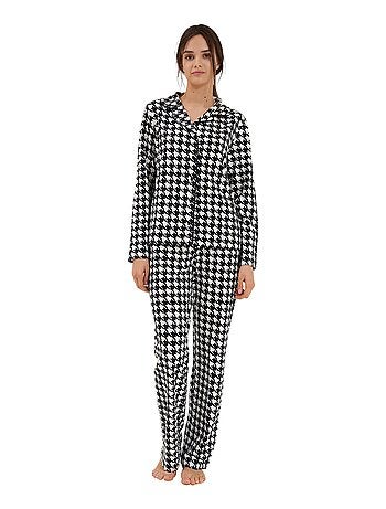 Haut pyjama chemise manches longues Mia