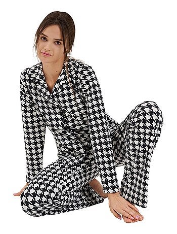 Haut pyjama chemise manches longues Mia