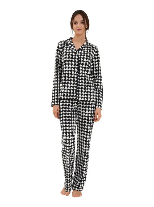 Haut pyjama chemise manches longues Mia - Kiabi Haut pyjama chemise manches longues Mia - Kiabi