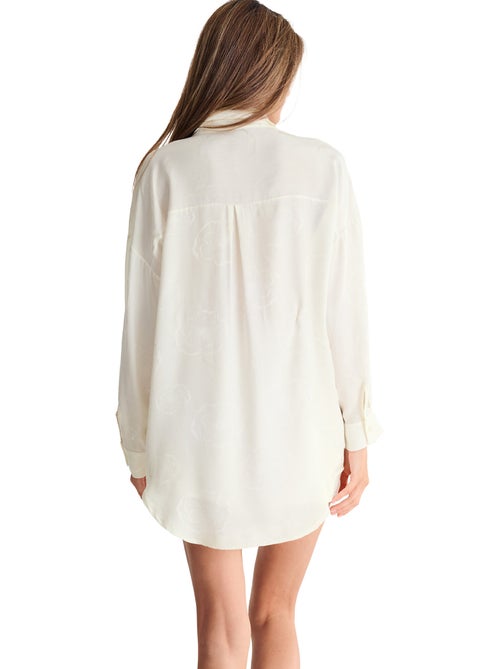 Haut pyjama chemise manches longues MIRACLE MARIAGE - Kiabi