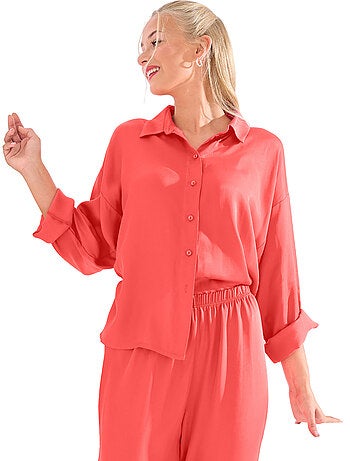 Haut pyjama chemise manches longues PARIS
