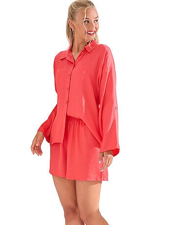 Haut pyjama chemise manches longues PARIS