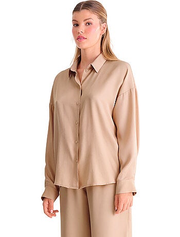 Haut pyjama chemise manches longues STELLA