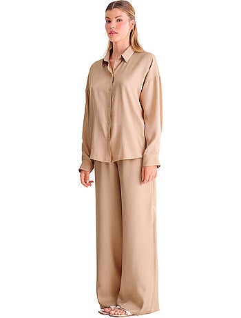 Haut pyjama chemise manches longues STELLA