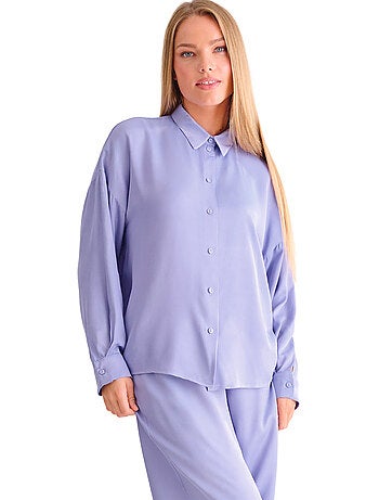 Haut pyjama chemise manches longues STELLA