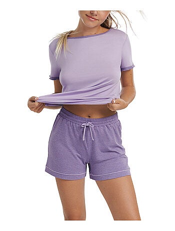 Haut pyjama t-shirt manches courtes Laura