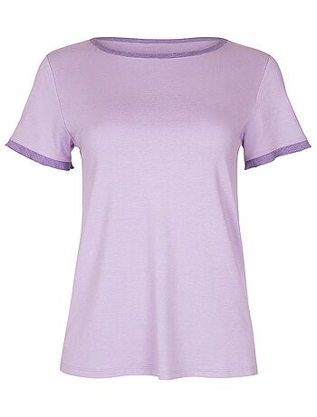Haut pyjama t-shirt manches courtes Laura