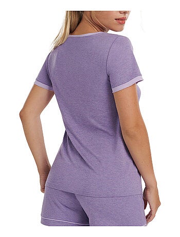 Haut pyjama t-shirt manches courtes Laura