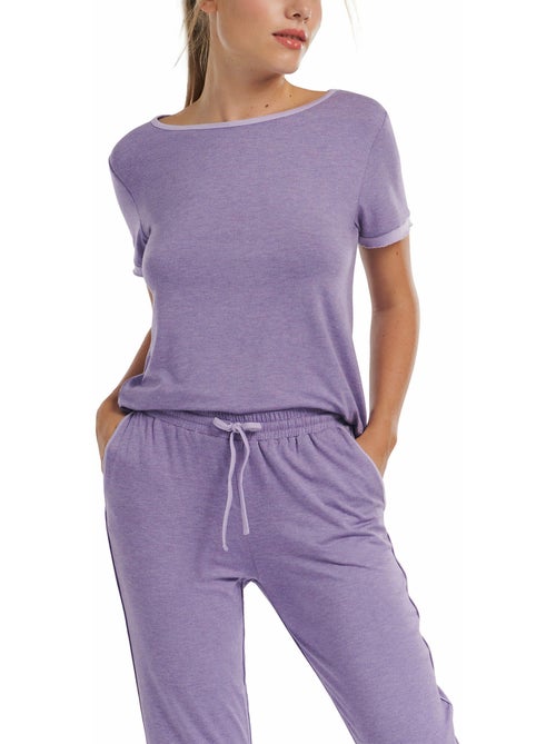 Haut pyjama t-shirt manches courtes Laura - Kiabi Haut pyjama t-shirt manches courtes Laura - Kiabi