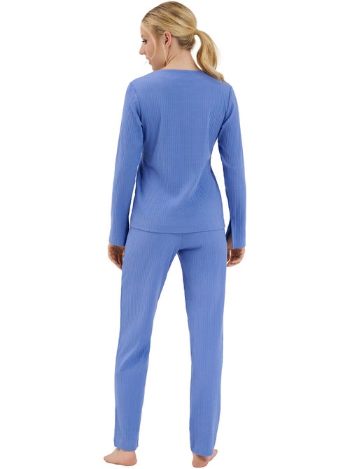 Haut pyjama top col V manches longues Lucky - Kiabi Haut pyjama top col V manches longues Lucky - Kiabi