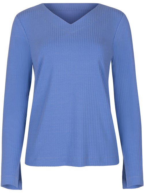Haut pyjama top col V manches longues Lucky - Kiabi Haut pyjama top col V manches longues Lucky - Kiabi