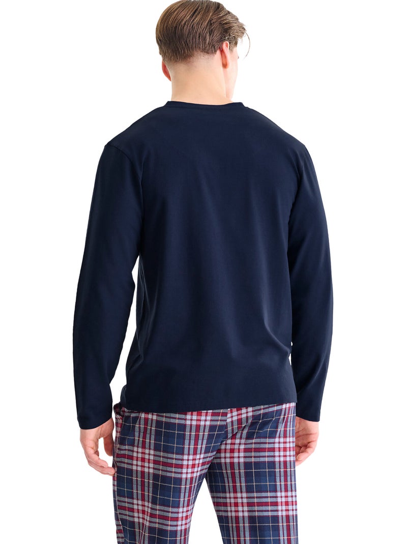 Haut pyjama top manches longues cosy nights Bleu - Kiabi