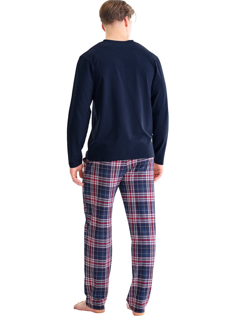 Haut pyjama top manches longues cosy nights Bleu - Kiabi