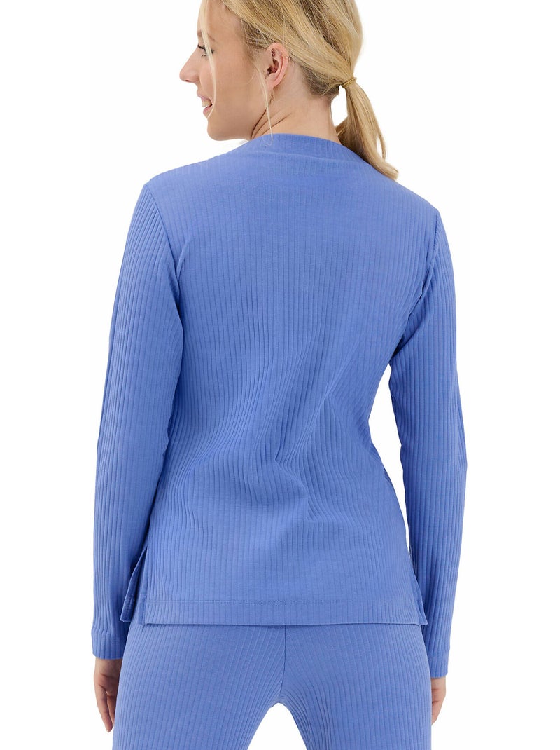 Haut pyjama top manches longues Lucky Bleu - Kiabi