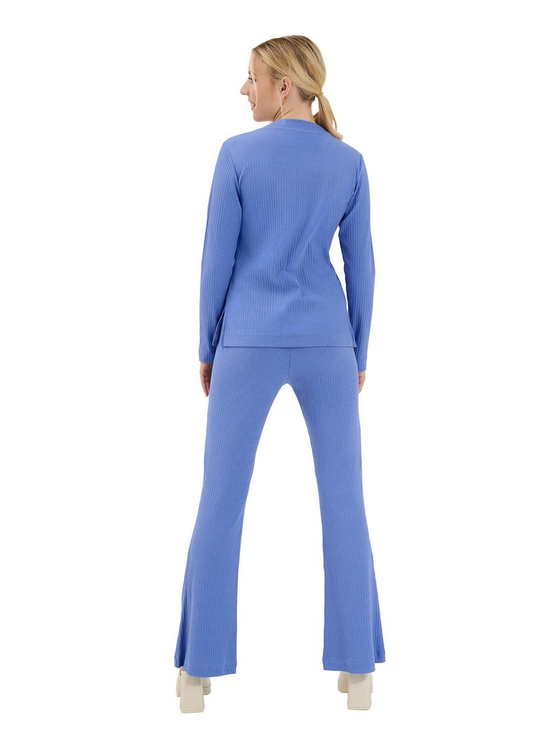 Haut pyjama top manches longues Lucky Bleu - Kiabi
