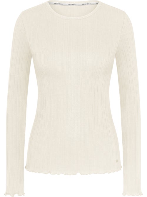 Haut pyjama top manches longues versatile rib - Kiabi