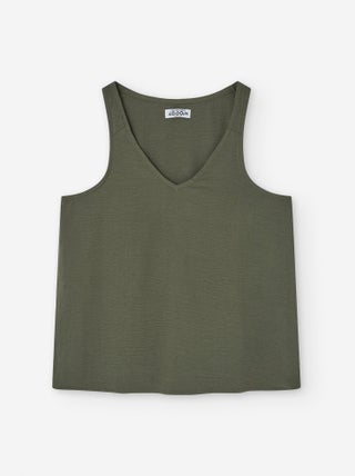Haut Uni avec Encolure en V