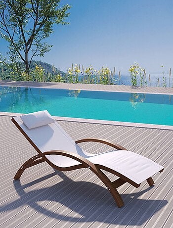 HAVANA Transat en bois beige