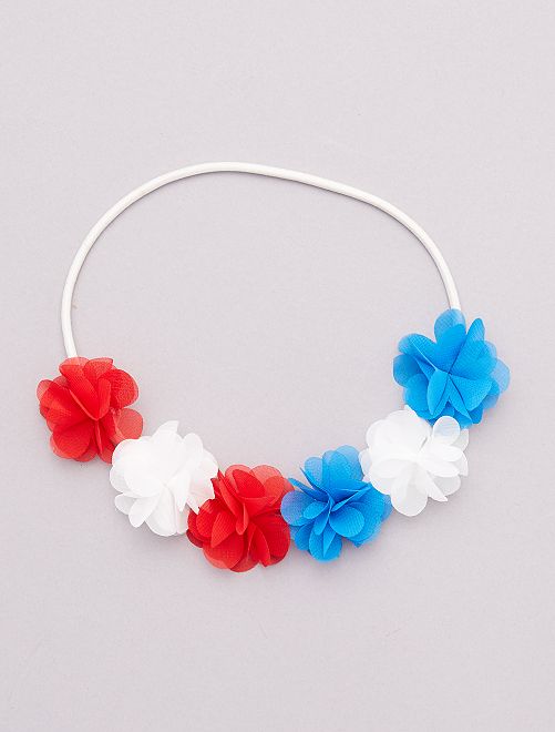 Headband aux couleurs de la France                                                                 bleu/blanc/rouge France 
