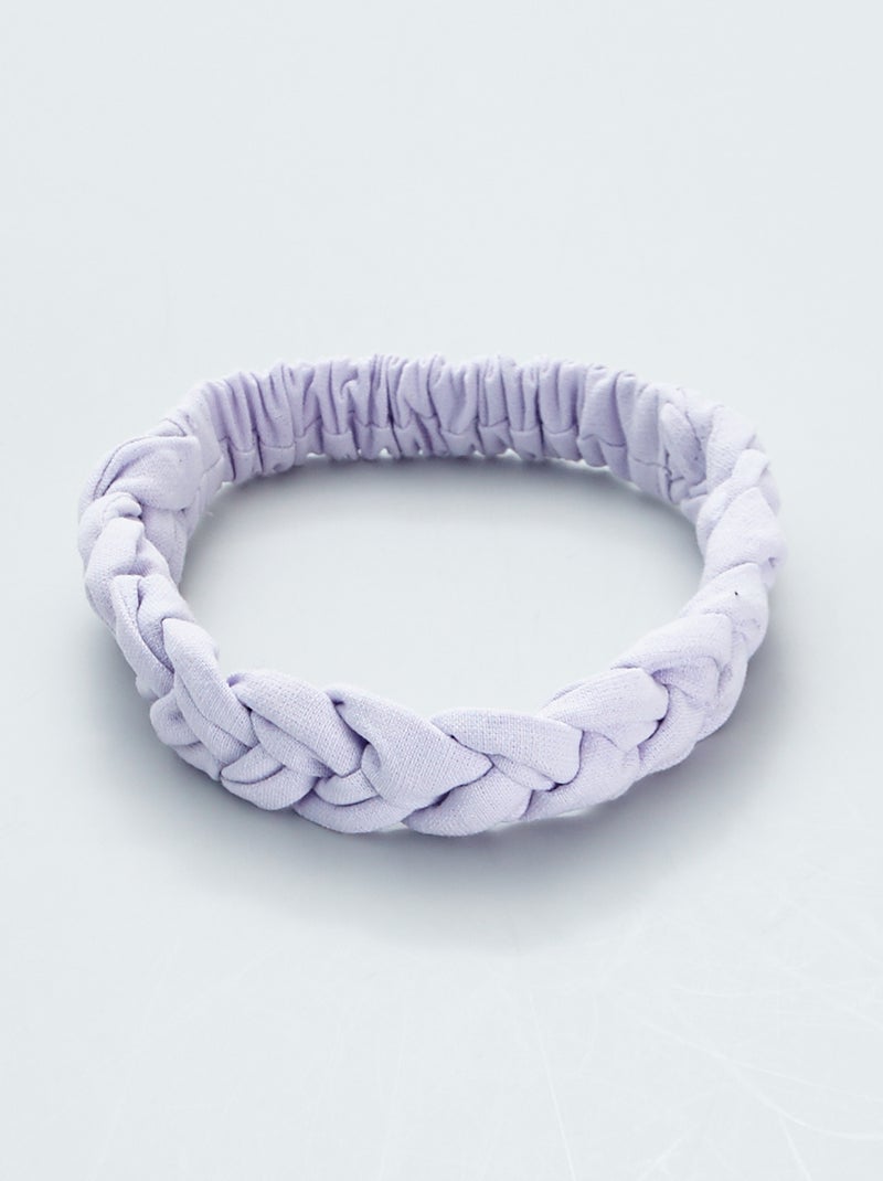 Headband torsadé lilas - Kiabi