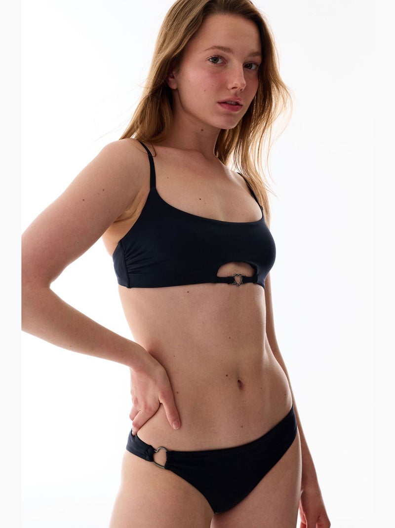 Hearth bas de bikini taille mi-haute penti Noir - Kiabi