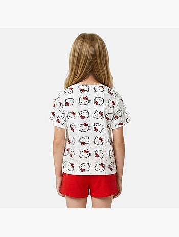 Hello Kitty - Ensemble tee shirt et short enfant fille